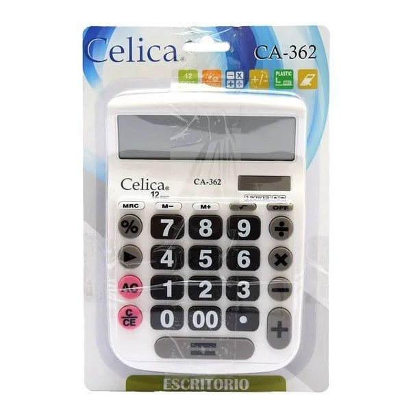 CALCULADORA ESCRIT. CELICA CA-362BE BLANCA 12DIG. E10 40